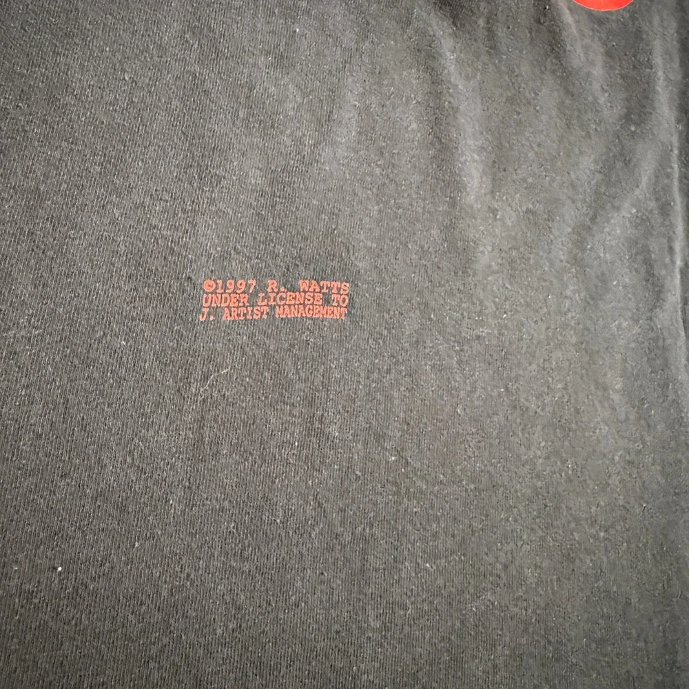 Vintage 1997 PIG Red‎ Raw & Sore Industrial Rock Long Sleeve Shirt Black XL